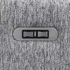 Canapé d'angle en lin avec 2 fauteuils inclinables électriques et port USB pour salon