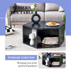 Tables basses hexagonales avec motifs minimalistes