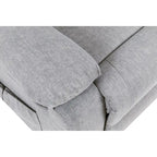Fauteuil inclinable releveur en velours gris clair avec 8 points de massage, chaleur lombaire et chargement USB