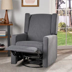 Fauteuil inclinable pivotant et coulissant avec dossier haut rembourré – Mécanisme à levier, pour Chambre d'enfant et Salon