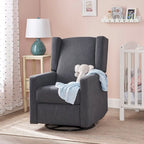 Fauteuil inclinable pivotant et coulissant avec dossier haut rembourré – Mécanisme à levier, pour Chambre d'enfant et Salon