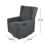 Fauteuil inclinable pivotant et coulissant avec dossier haut rembourré – Mécanisme à levier, pour Chambre d'enfant et Salon