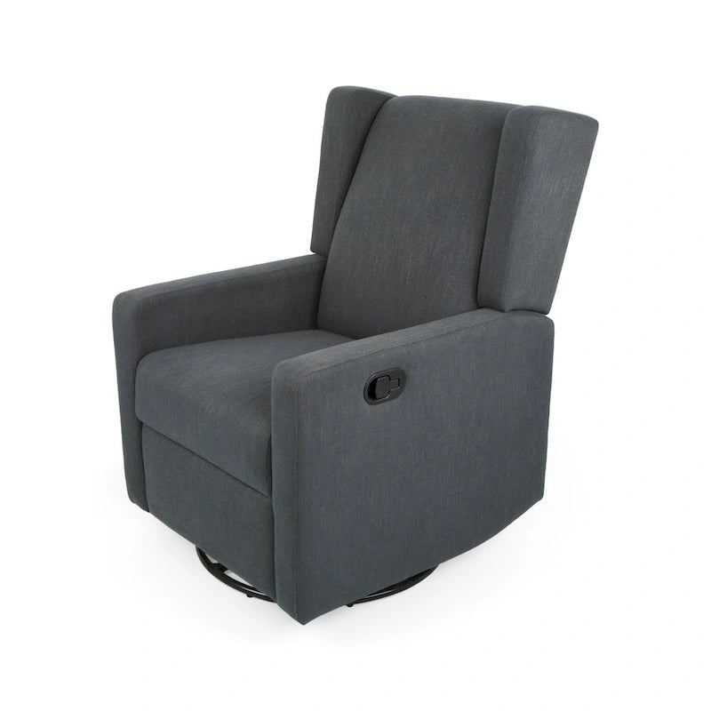 Fauteuil inclinable pivotant et coulissant avec dossier haut rembourré – Mécanisme à levier, pour Chambre d'enfant et Salon