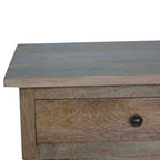 Console de couloir en chêne à 2 tiroirs