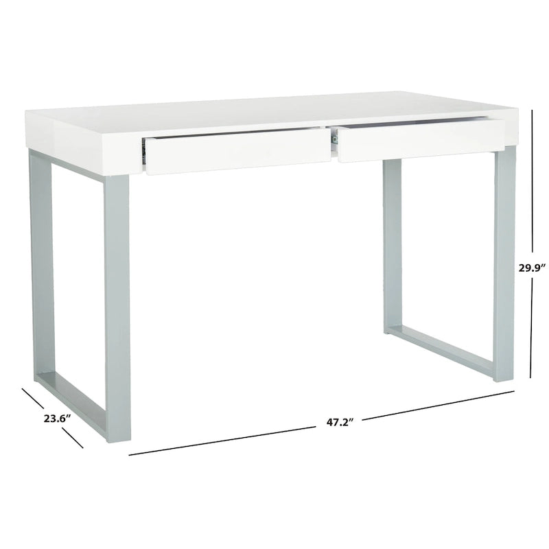 Bureau Dorene blanc/gris