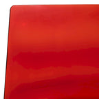 Chaise de salle à manger en acrylique transparent avec pieds chromés – Empilable, lot de 2 (80 cm H x 49,5 cm L)
