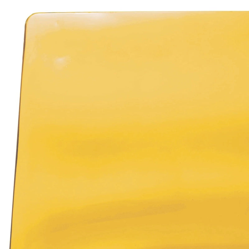 Chaise de salle à manger en acrylique transparent avec pieds chromés – Empilable, lot de 2 (80 cm H x 49,5 cm L)