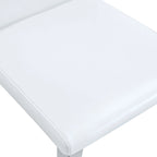 Lot de 4 chaises de salle à manger, chaises d'appoint sans accoudoirs rembourrées, chaises de salon modernes en cuir PU avec dossier pour salle à manger