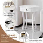 2 TABLES BASSES LATÉRALES À 2 NIVEAUX ROND DE CANAPÉ CHAMBRE À COUCHER - Voir les détails