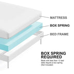 Lit plateforme moderne en bois massif avec pieds en métal – Expresso ou Chêne naturel (Queen/King, capacité de 450 kg)