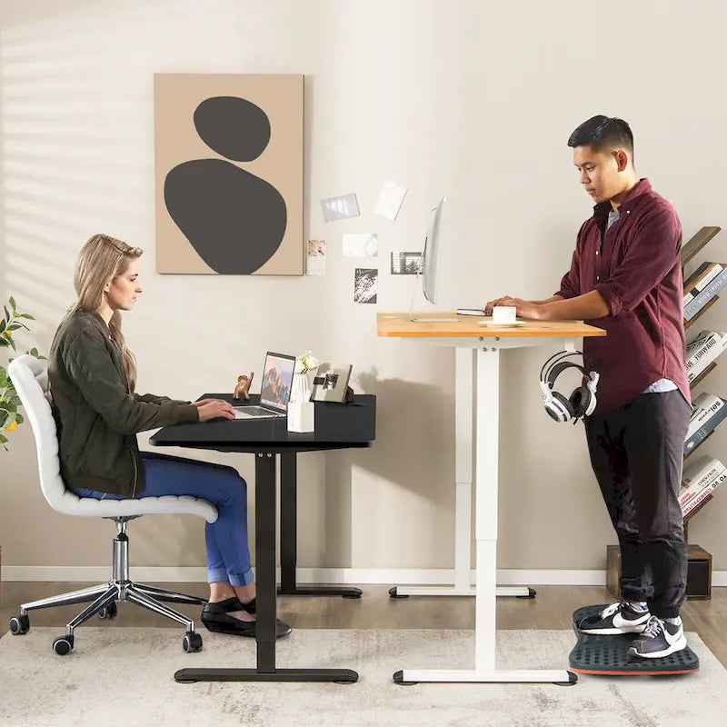 Bureau électrique réglable en hauteur – Plateau 112x61 cm, hauteur 71-115,5 cm, capacité 81,6 kg