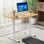 Bureau électrique réglable en hauteur – Plateau 112x61 cm, hauteur 71-115,5 cm, capacité 81,6 kg
