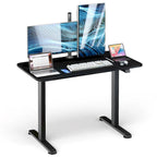 Bureau électrique réglable en hauteur – Plateau 112x61 cm, hauteur 71-115,5 cm, capacité 81,6 kg