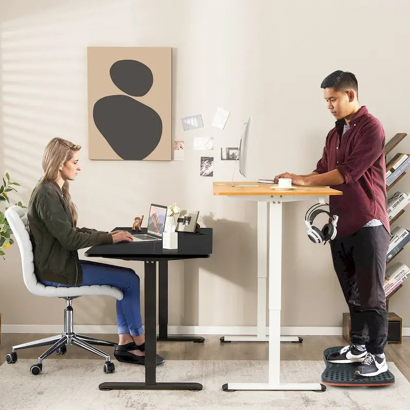 Bureau électrique réglable en hauteur – Plateau 112x61 cm, hauteur 71-115,5 cm, capacité 81,6 kg