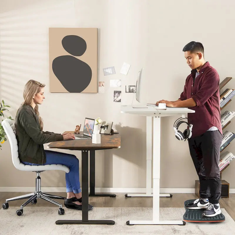 Bureau électrique réglable en hauteur – Plateau 112x61 cm, hauteur 71-115,5 cm, capacité 81,6 kg