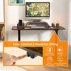 Bureau électrique réglable en hauteur – Plateau 112x61 cm, hauteur 71-115,5 cm, capacité 81,6 kg