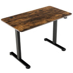 Bureau électrique réglable en hauteur – Plateau 112x61 cm, hauteur 71-115,5 cm, capacité 81,6 kg