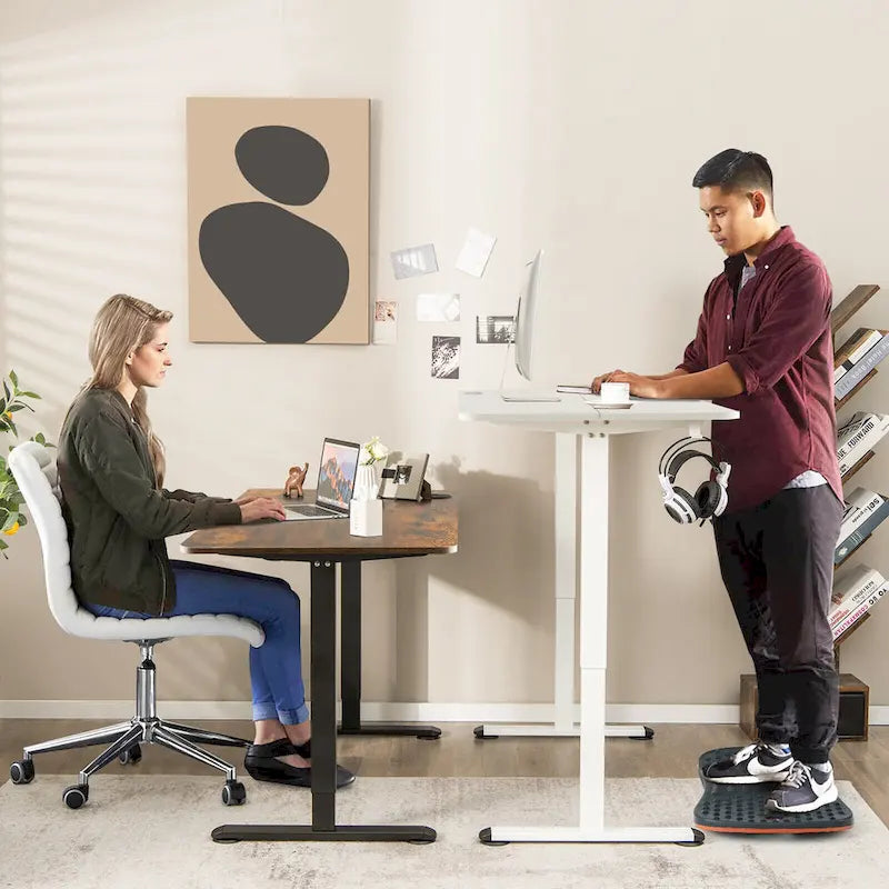 Bureau électrique réglable en hauteur – Plateau 112x61 cm, hauteur 71-115,5 cm, capacité 81,6 kg