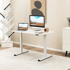 Bureau électrique réglable en hauteur – Plateau 112x61 cm, hauteur 71-115,5 cm, capacité 81,6 kg