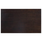 Ensemble de salle à manger en bois 6 pièces Espresso Retro avec table rectangulaire et 4 chaises