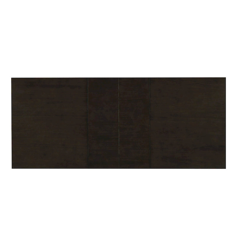 Ensemble de salle à manger de style ferme en bois extensible de 9 pièces avec 2 rallonges amovibles et 8 chaises rembourrées