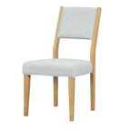 Ensemble de salle à manger de style ferme en bois extensible de 9 pièces avec 2 rallonges amovibles et 8 chaises rembourrées