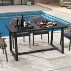 63 Grande table à manger pour 4 à 6 personnes avec métal robuste - Voir les détails