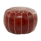 Pouf bohème en cuir