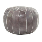 Pouf bohème en cuir