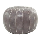 Pouf bohème en cuir