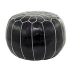Pouf bohème en cuir