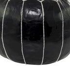 Pouf bohème en cuir