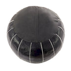 Pouf bohème en cuir