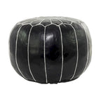 Pouf bohème en cuir