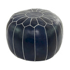 Pouf bohème en cuir