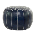 Pouf bohème en cuir