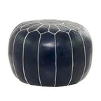 Pouf bohème en cuir
