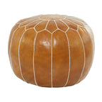 Pouf bohème en cuir