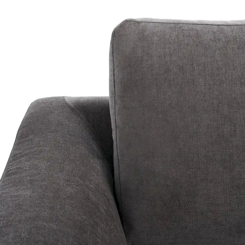 Canapé en velours gris anthracite Couture Nicholsen