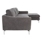 Canapé en velours gris anthracite Couture Nicholsen