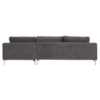 Canapé en velours gris anthracite Couture Nicholsen