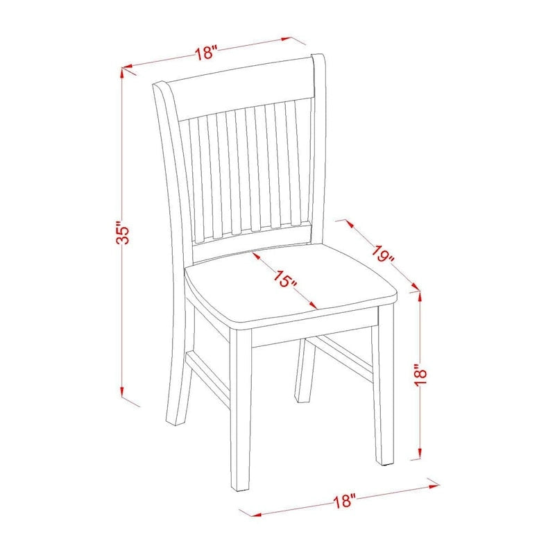 Ensemble de salle à manger ovale en bois dur avec rallonge papillon et chaises en bois – Noir et cerisier (5, 7 ou 9 pièces)