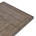 Table à manger extensible en pin recyclé – Peut accueillir jusqu'à 10 personnes, style rustique et campagnard (84-114")