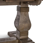 Table à manger extensible en pin recyclé – Peut accueillir jusqu'à 10 personnes, style rustique et campagnard (84-114")