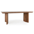 Table de salle à manger Selena 84 en bois de manguier couleur Terre d'ombre - 84Lx40Px30H