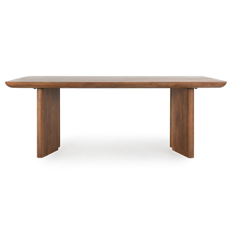 Table de salle à manger Selena 84 en bois de manguier couleur Terre d'ombre - 84Lx40Px30H