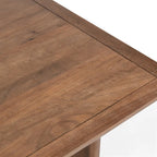 Table de salle à manger Selena 84 en bois de manguier couleur Terre d'ombre - 84Lx40Px30H