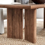 Table de salle à manger Selena 84 en bois de manguier couleur Terre d'ombre - 84Lx40Px30H