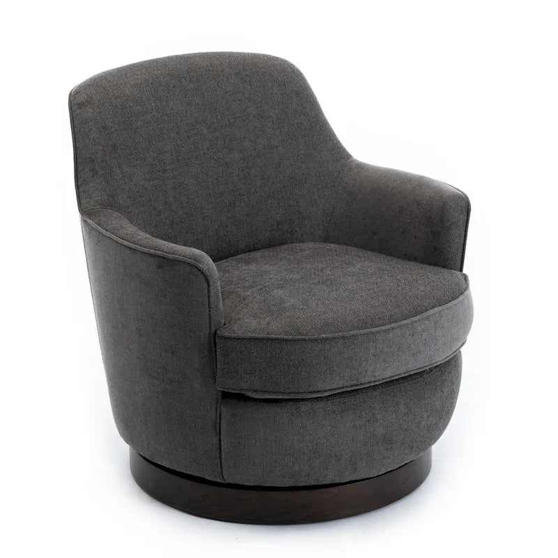 Fauteuil d'appoint pivotant en bois Rosedale