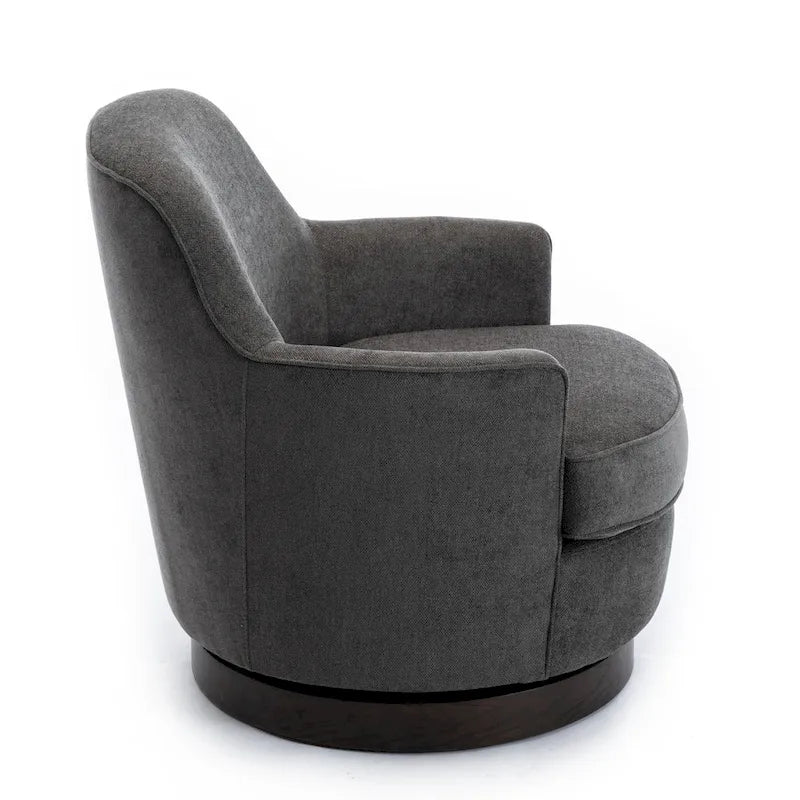Fauteuil d'appoint pivotant en bois Rosedale